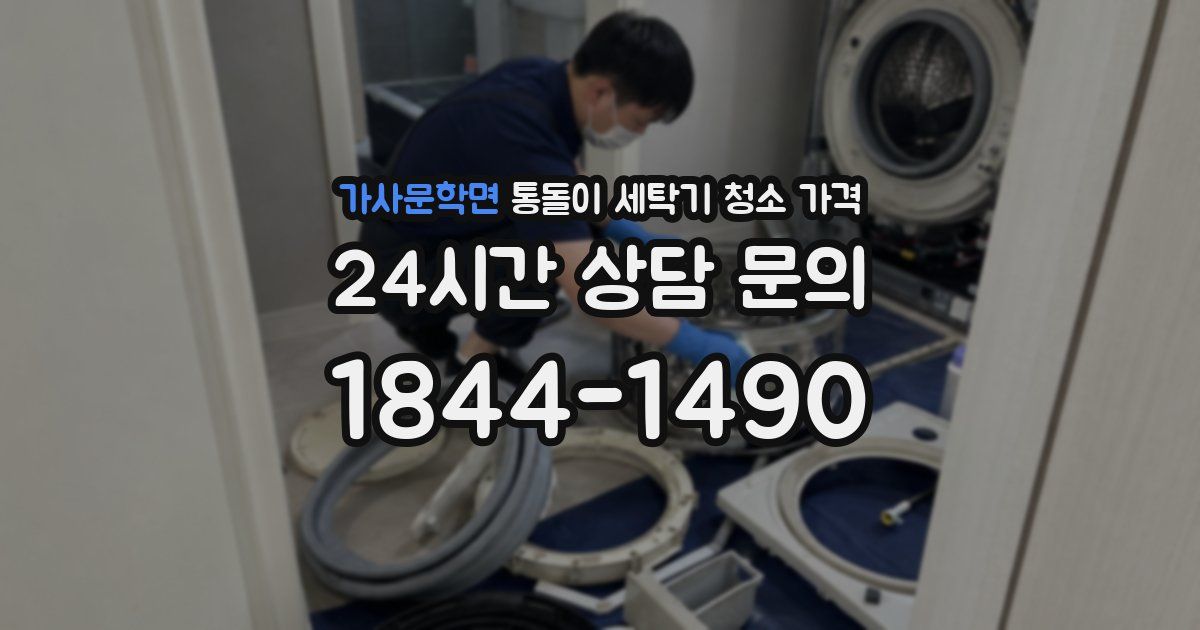 가사문학면 통돌이 세탁기 청소 가격
