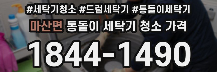 마산면 통돌이 세탁기 청소 가격