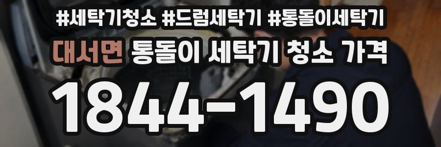 대서면 통돌이 세탁기 청소 가격