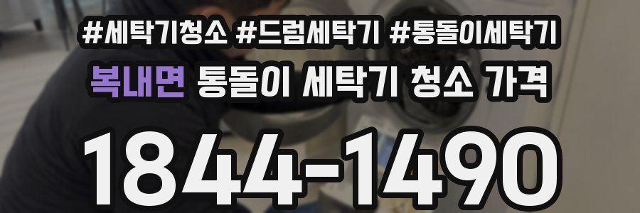 복내면 통돌이 세탁기 청소 가격