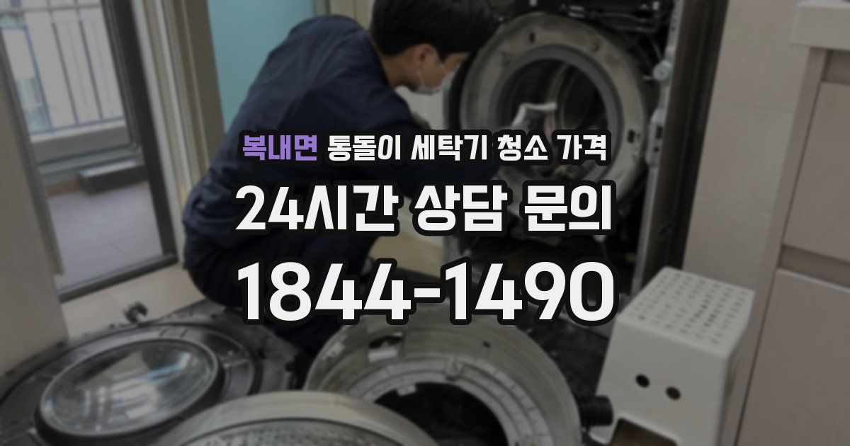 복내면 통돌이 세탁기 청소 가격