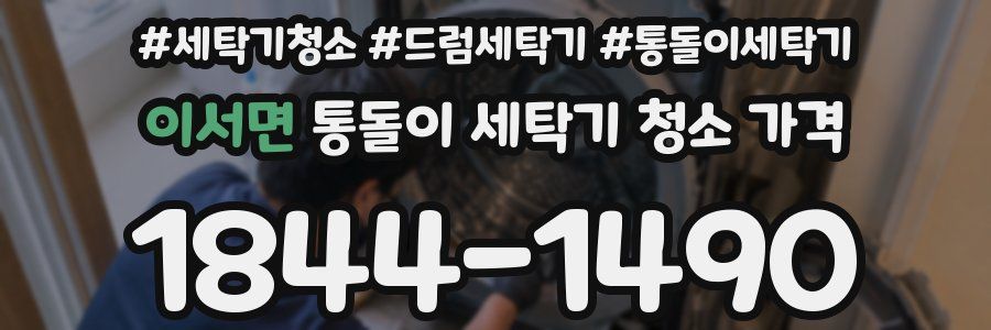 이서면 통돌이 세탁기 청소 가격