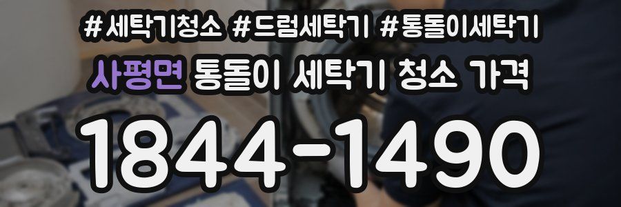 사평면 통돌이 세탁기 청소 가격