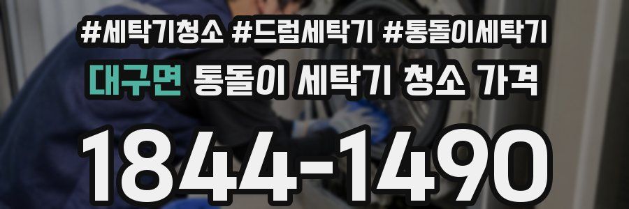 대구면 통돌이 세탁기 청소 가격
