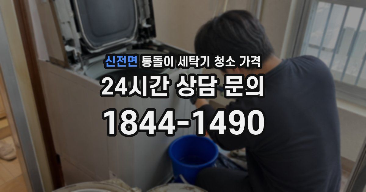 신전면 통돌이 세탁기 청소 가격