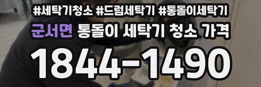 군서면 통돌이 세탁기 청소 가격