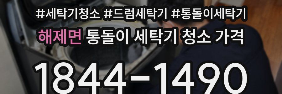 해제면 통돌이 세탁기 청소 가격