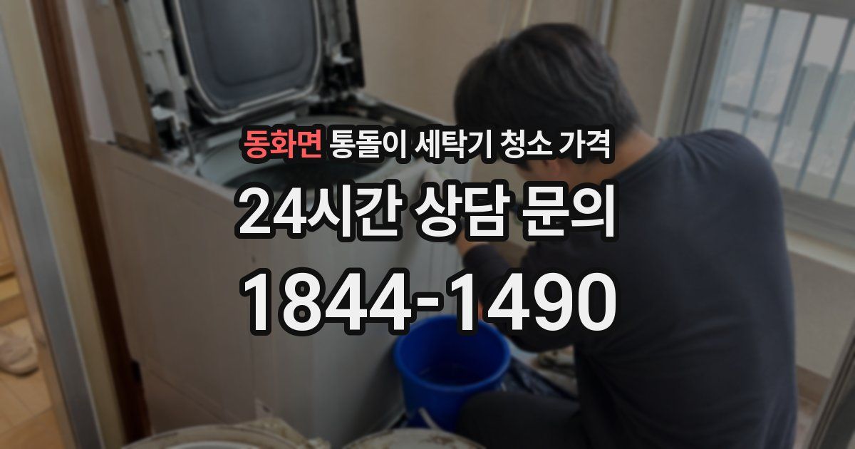 동화면 통돌이 세탁기 청소 가격