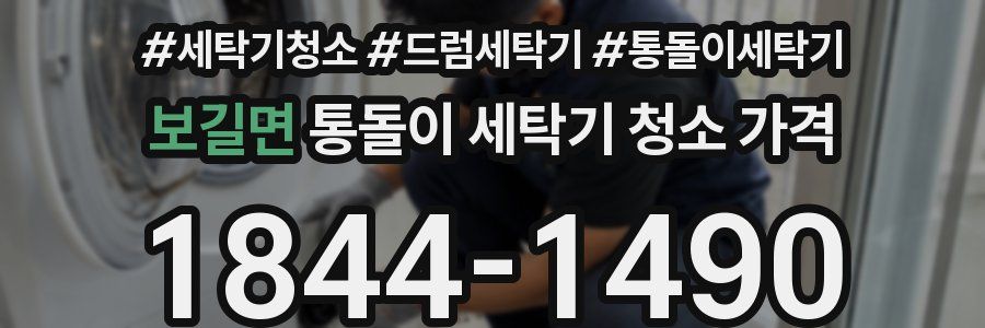 보길면 통돌이 세탁기 청소 가격