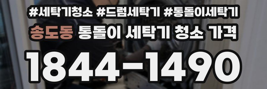 송도동 통돌이 세탁기 청소 가격