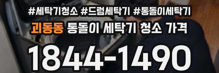 괴동동 통돌이 세탁기 청소 가격