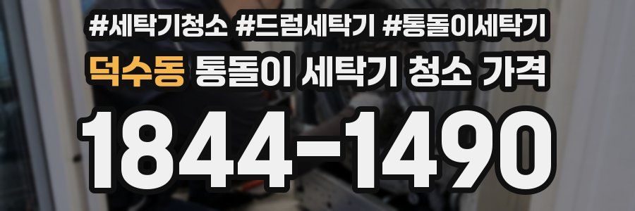 덕수동 통돌이 세탁기 청소 가격
