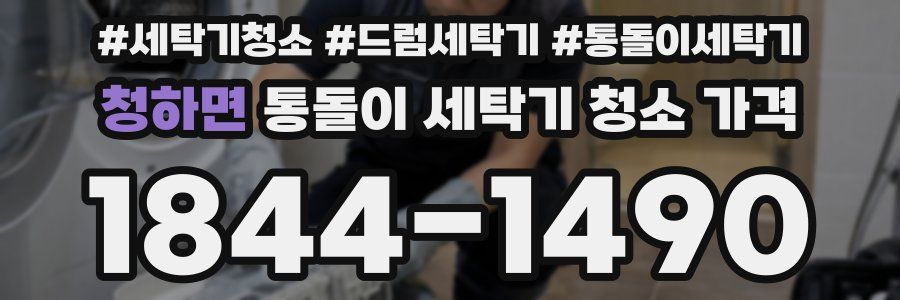청하면 통돌이 세탁기 청소 가격