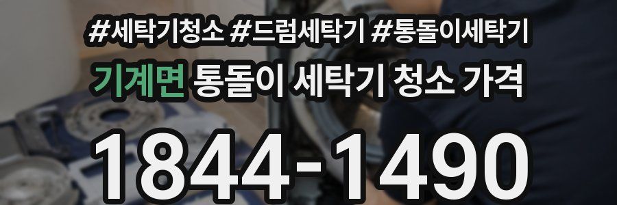 기계면 통돌이 세탁기 청소 가격