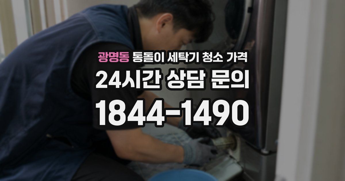 광명동 통돌이 세탁기 청소 가격