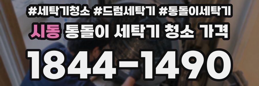 시동 통돌이 세탁기 청소 가격