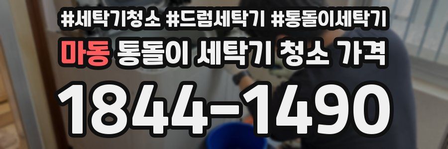 마동 통돌이 세탁기 청소 가격