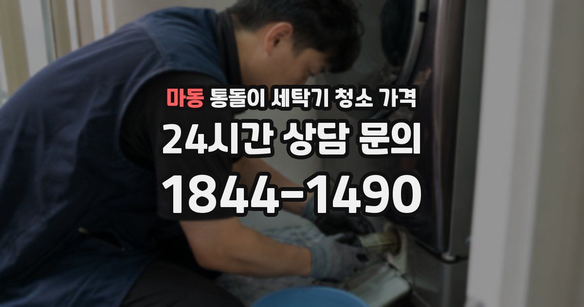 마동 통돌이 세탁기 청소 가격