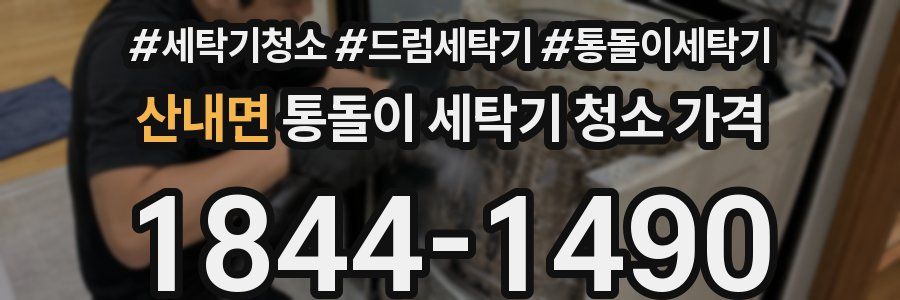 산내면 통돌이 세탁기 청소 가격
