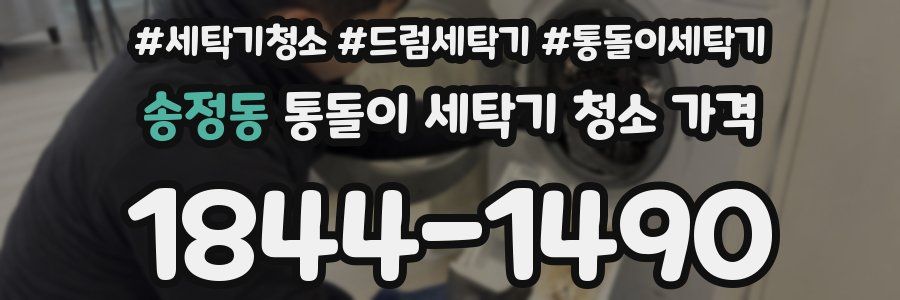송정동 통돌이 세탁기 청소 가격