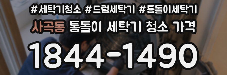 사곡동 통돌이 세탁기 청소 가격