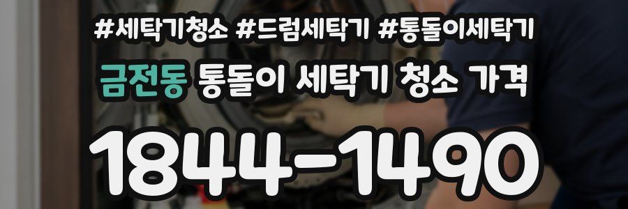 금전동 통돌이 세탁기 청소 가격