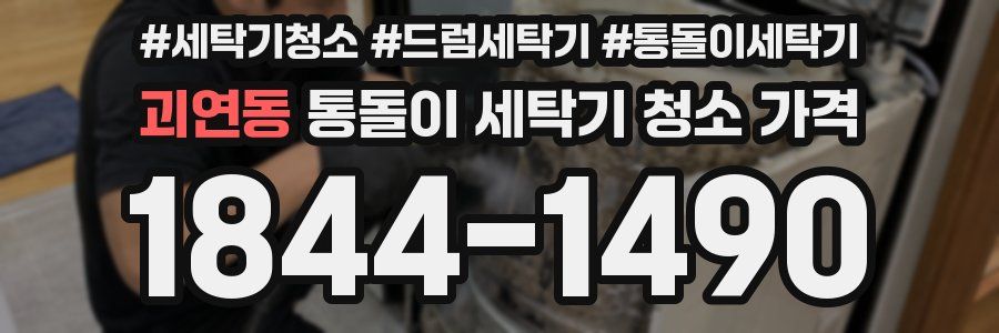 괴연동 통돌이 세탁기 청소 가격