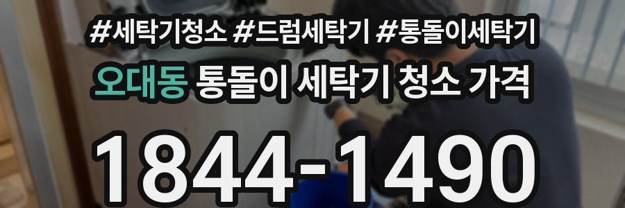 오대동 통돌이 세탁기 청소 가격