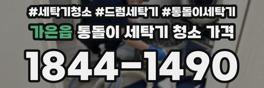 가은읍 통돌이 세탁기 청소 가격