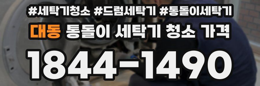 대동 통돌이 세탁기 청소 가격