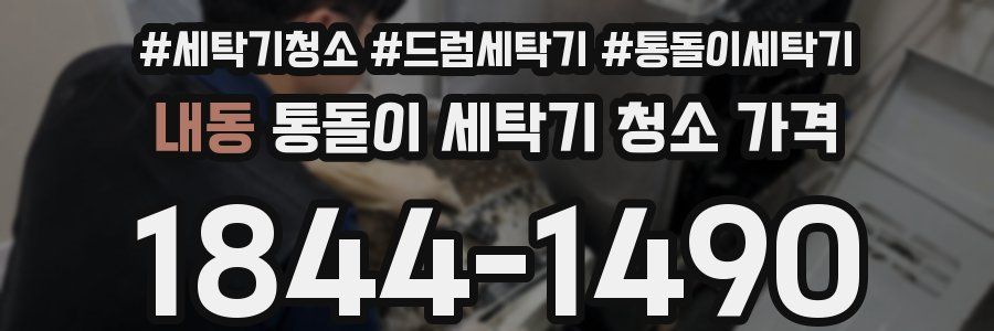 내동 통돌이 세탁기 청소 가격