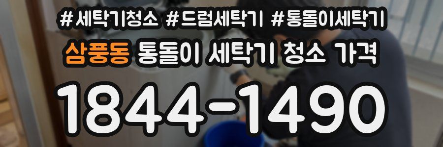 삼풍동 통돌이 세탁기 청소 가격