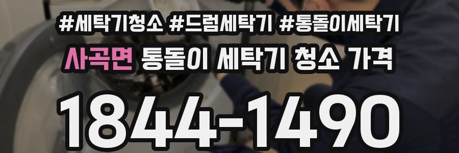 사곡면 통돌이 세탁기 청소 가격