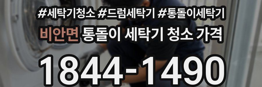 비안면 통돌이 세탁기 청소 가격
