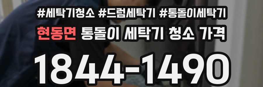 현동면 통돌이 세탁기 청소 가격