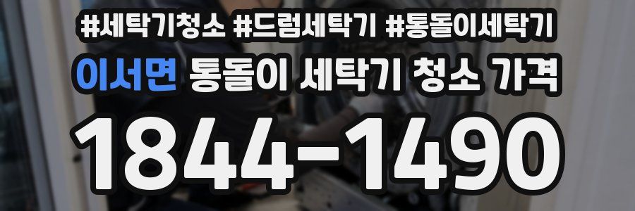 이서면 통돌이 세탁기 청소 가격