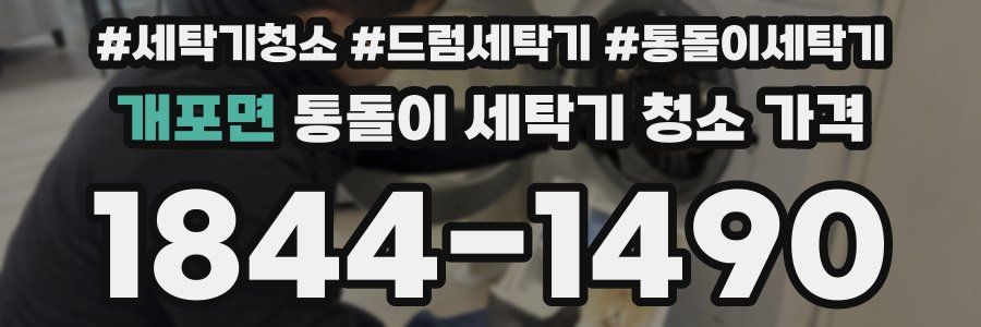 개포면 통돌이 세탁기 청소 가격