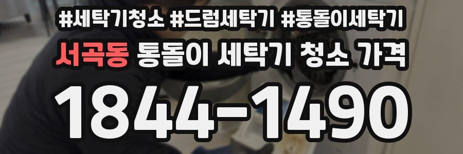 서곡동 통돌이 세탁기 청소 가격