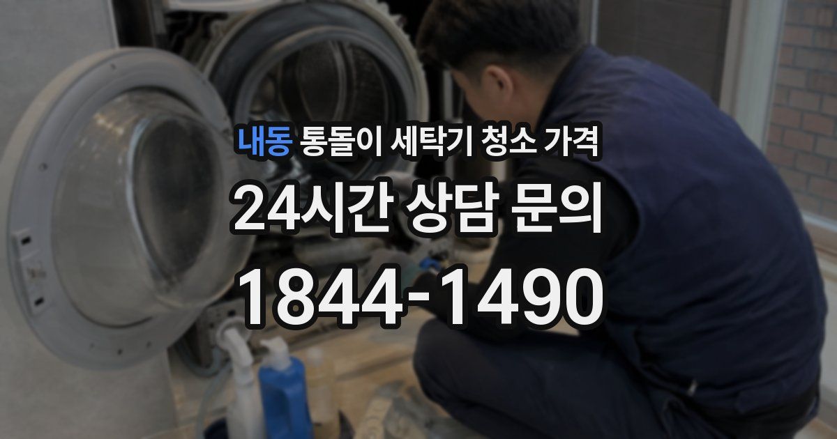 내동 통돌이 세탁기 청소 가격