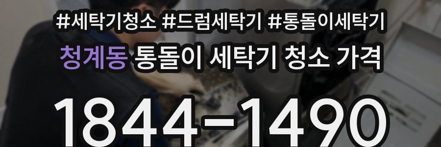 청계동 통돌이 세탁기 청소 가격