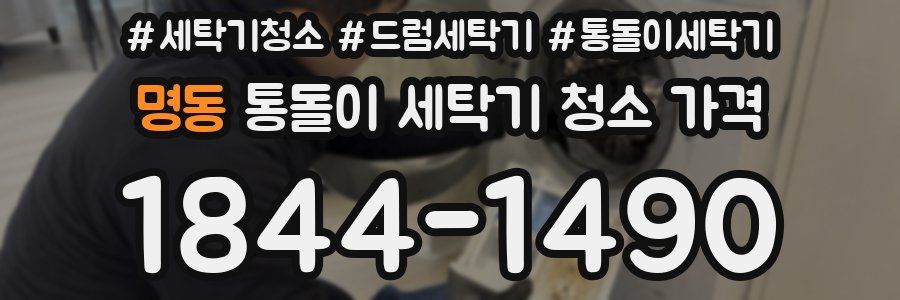 명동 통돌이 세탁기 청소 가격