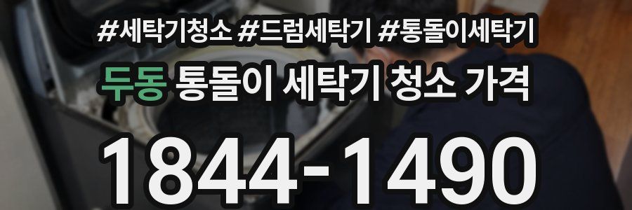 두동 통돌이 세탁기 청소 가격