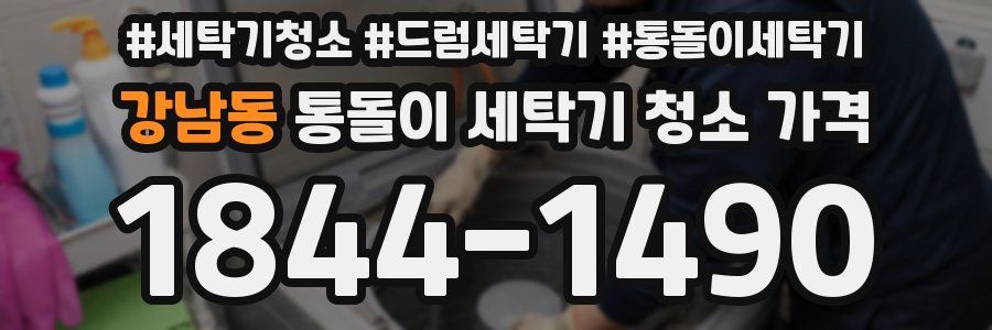 강남동 통돌이 세탁기 청소 가격
