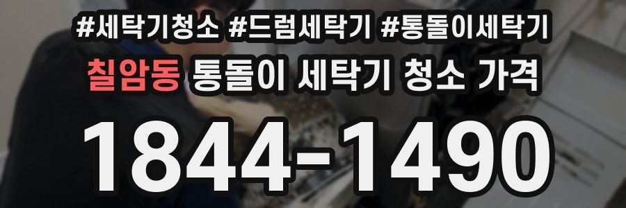 칠암동 통돌이 세탁기 청소 가격