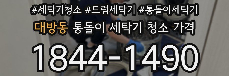 대방동 통돌이 세탁기 청소 가격