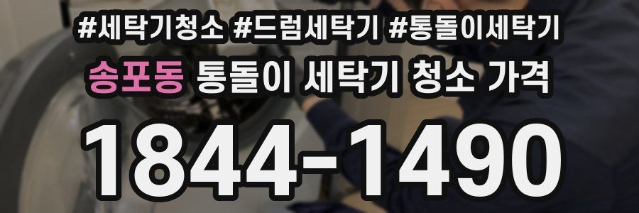 송포동 통돌이 세탁기 청소 가격