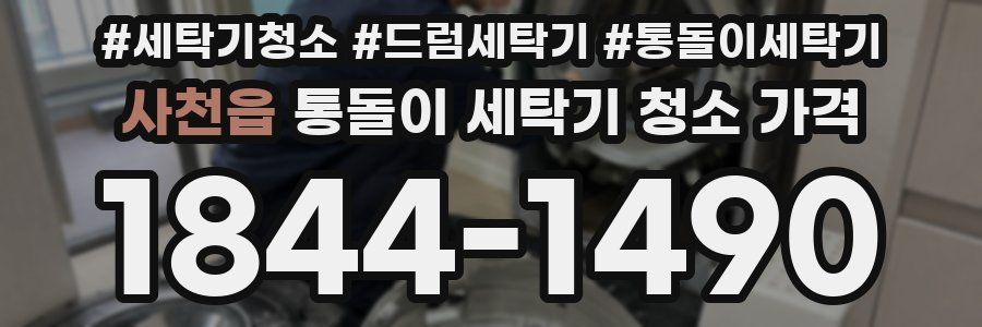 사천읍 통돌이 세탁기 청소 가격