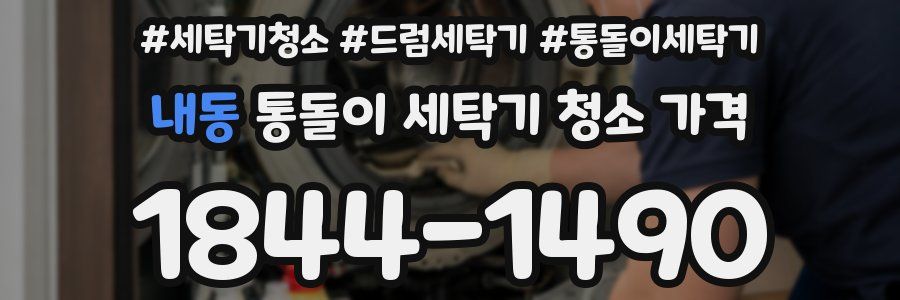 내동 통돌이 세탁기 청소 가격