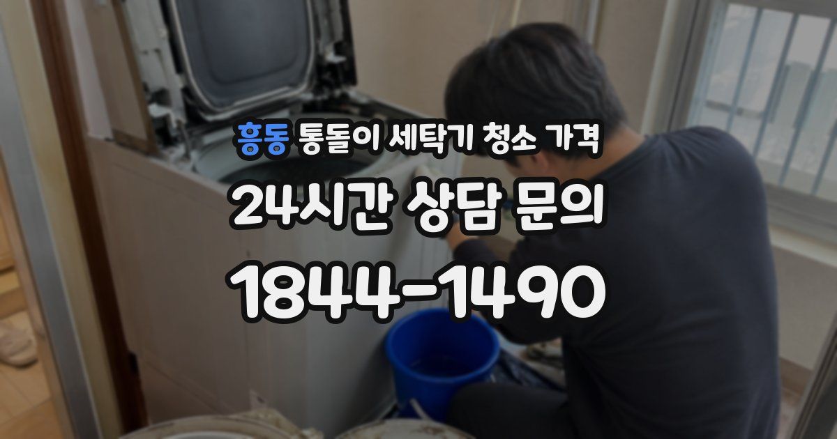 흥동 통돌이 세탁기 청소 가격