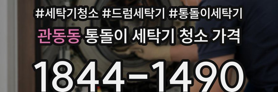 관동동 통돌이 세탁기 청소 가격